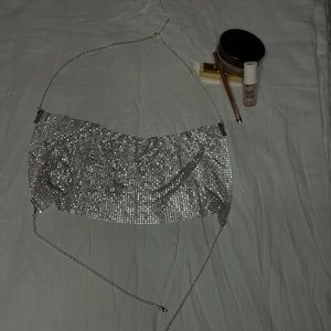 Size medium and small, Diamond rhinestone silver